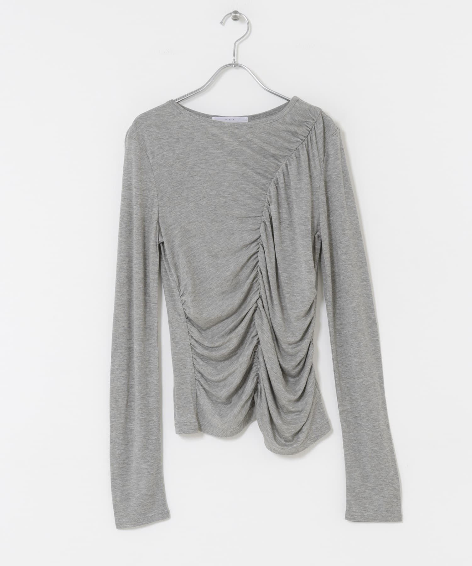  「アシメドレープTEE」|Tシャツ・カットソー|