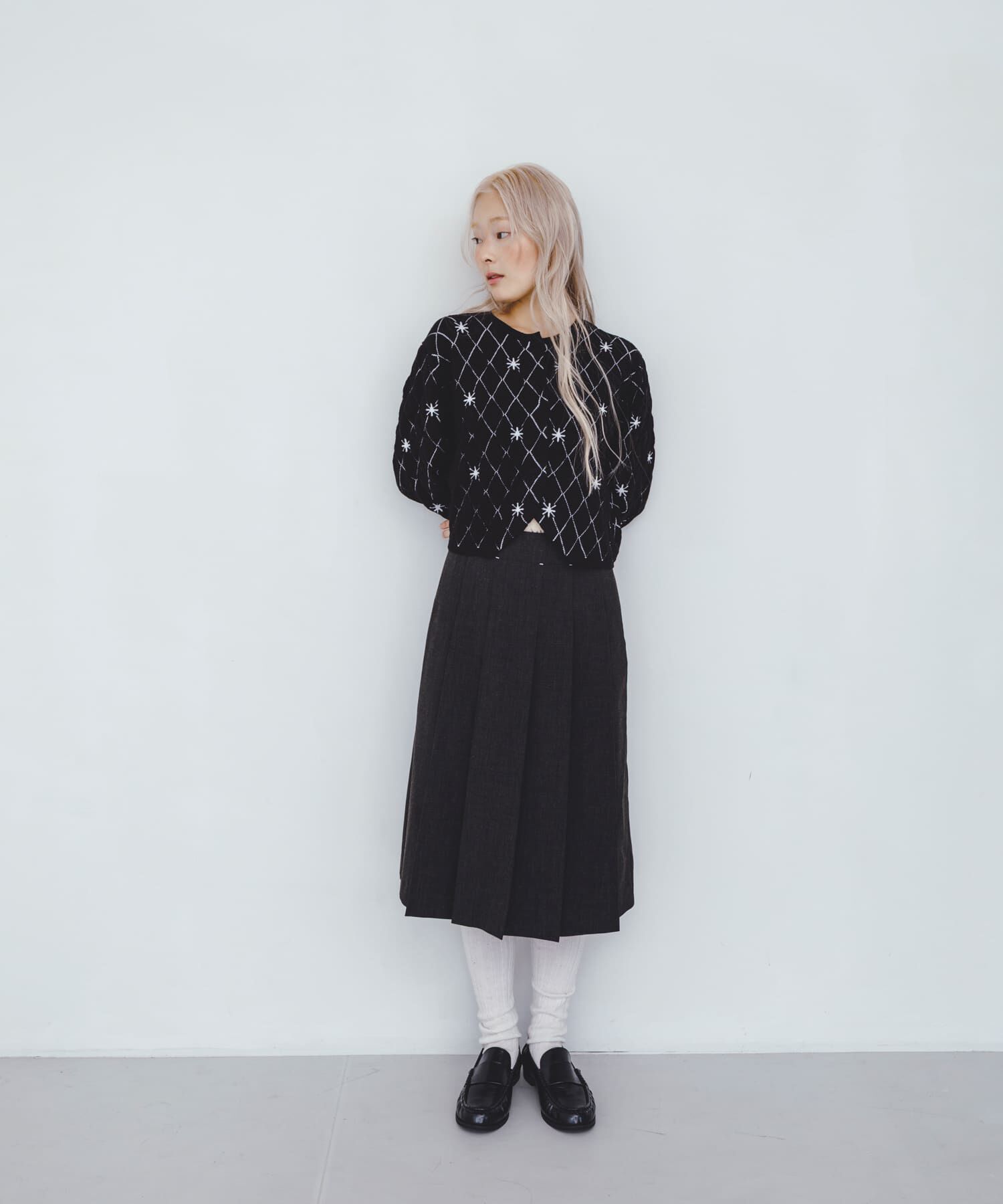  「キルティングショートカーディガン」|ニット・セーター|