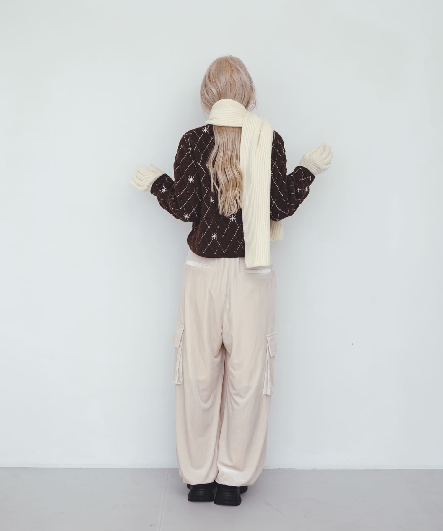  「キルティングショートカーディガン」|ニット・セーター|