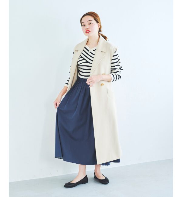 le.coeur blanc「クロスデザインニットプルオーバー」|ニット・セーター|