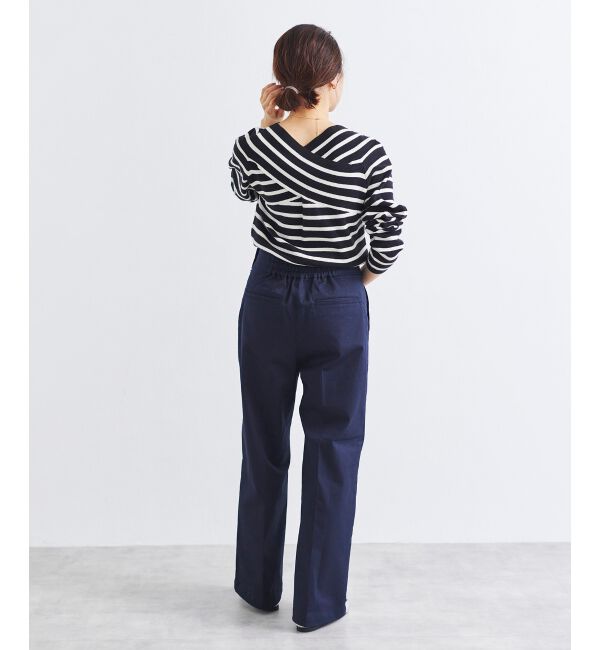 le.coeur blanc「クロスデザインニットプルオーバー」|ニット・セーター|