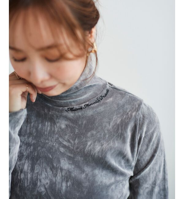 le.coeur blanc「MAISON MAVERICK ベロアハイネックT」|Tシャツ・カットソー|