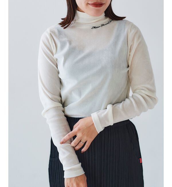 le.coeur blanc「MAISON MAVERICK ベロアハイネックT」|Tシャツ・カットソー|