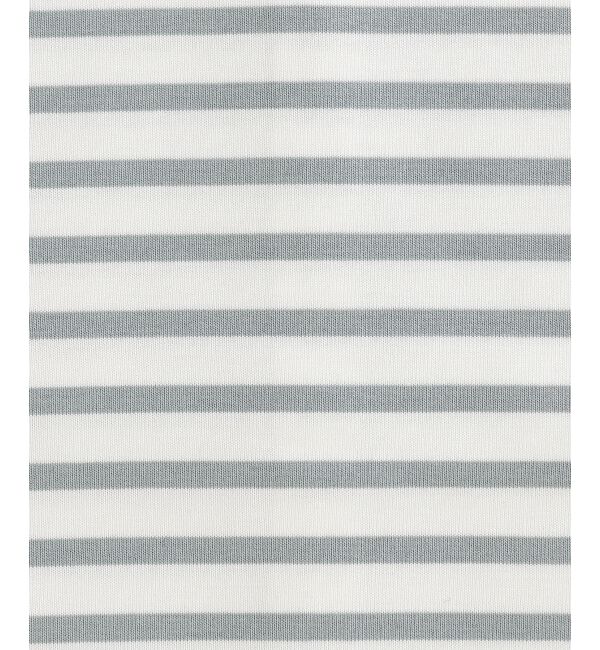 le.coeur blanc「《手洗い可能》Perle Peche ボーダー&times;レースカットソー」|Tシャツ・カットソー|