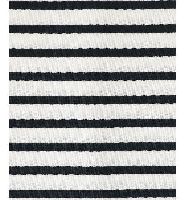 le.coeur blanc「《手洗い可能》Perle Peche ボーダー&times;レースカットソー」|Tシャツ・カットソー|