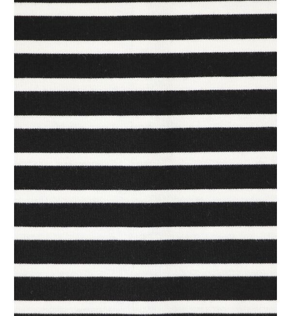 le.coeur blanc「《手洗い可能》Perle Peche ボーダー&times;レースカットソー」|Tシャツ・カットソー|