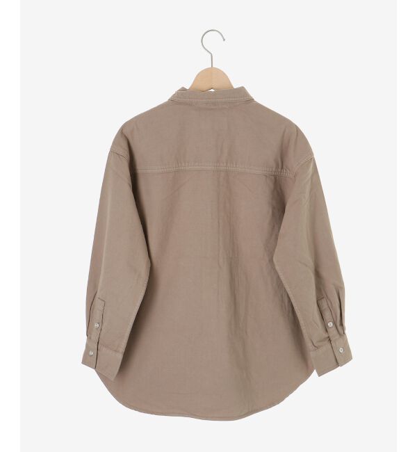  「刺繍カラーダブルポケットオーバーシャツ」|シャツ・ブラウス|