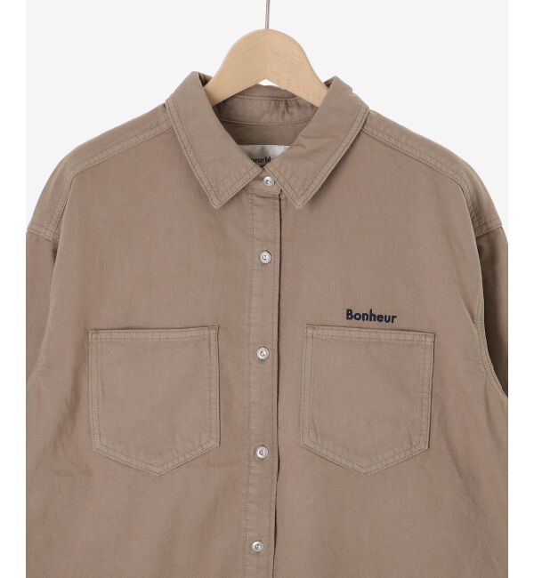  「刺繍カラーダブルポケットオーバーシャツ」|シャツ・ブラウス|