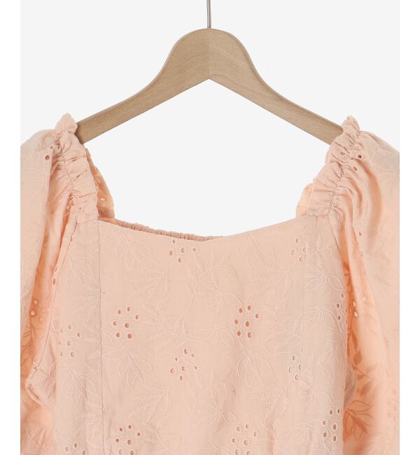 MAJESTICLEGON「刺繍レースコットンブラウス」|シャツ・ブラウス|