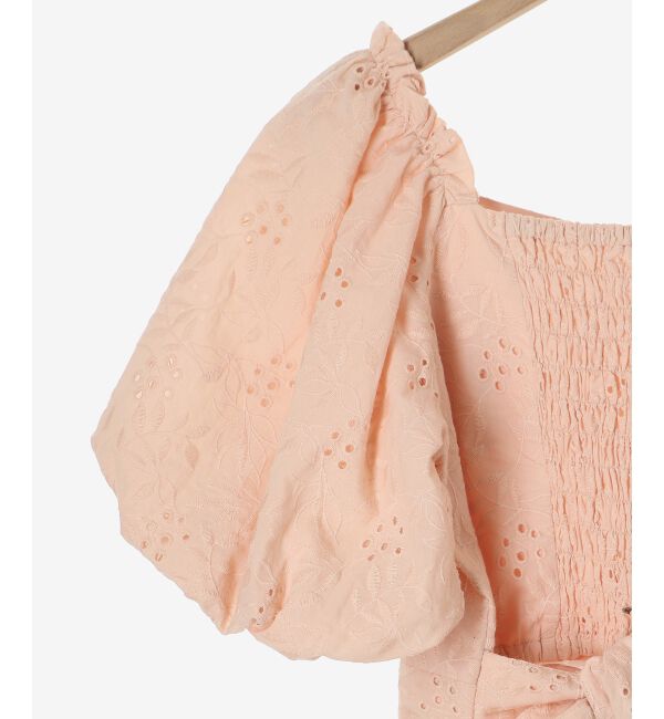 MAJESTICLEGON「刺繍レースコットンブラウス」|シャツ・ブラウス|