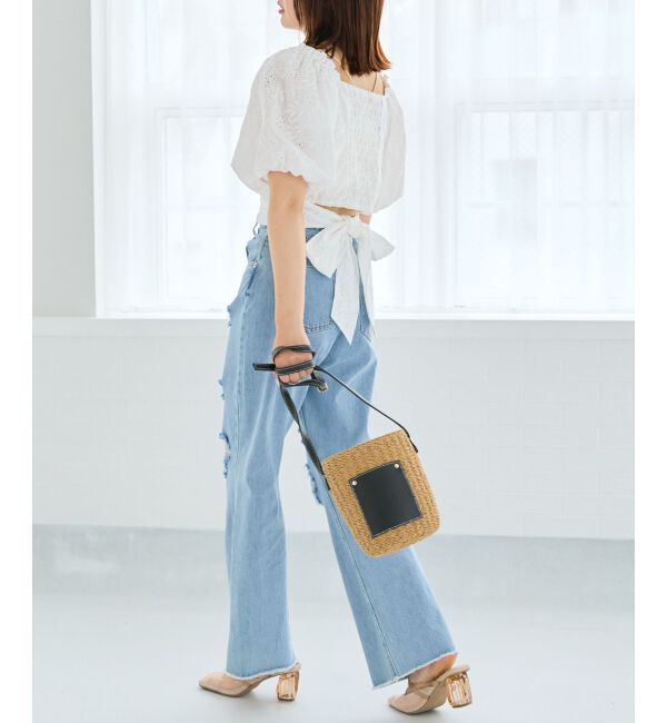 MAJESTICLEGON「刺繍レースコットンブラウス」|シャツ・ブラウス|