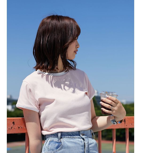 MAJESTICLEGON「ウエストリボンリンガーTee」|Tシャツ・カットソー|