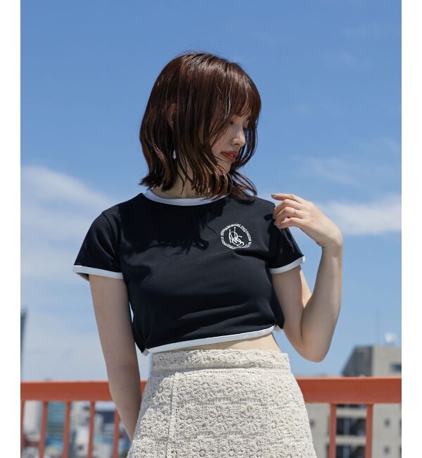 MAJESTICLEGON「ウエストリボンリンガーTee」|Tシャツ・カットソー|