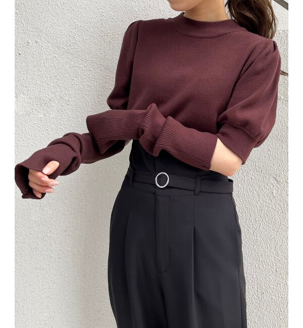 MAJESTICLEGON「パフスリーブニットプルオーバー」|ニット・セーター|