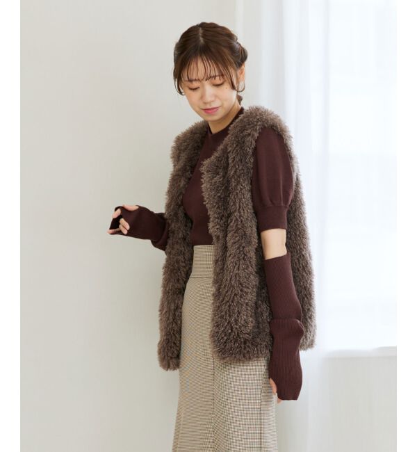 MAJESTICLEGON「パフスリーブニットプルオーバー」|ニット・セーター|