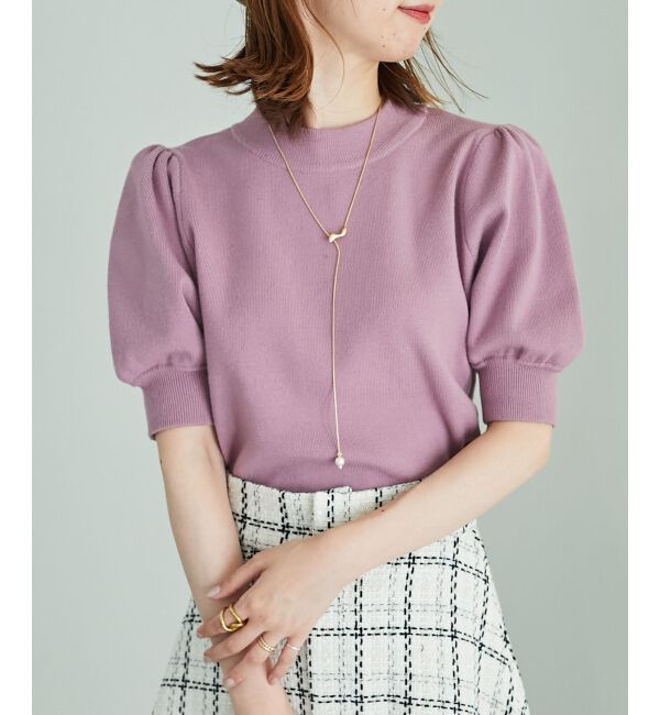 MAJESTICLEGON「パフスリーブニットプルオーバー」|ニット・セーター|