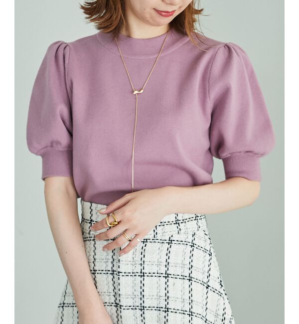 MAJESTICLEGON「パフスリーブニットプルオーバー」|ニット・セーター|