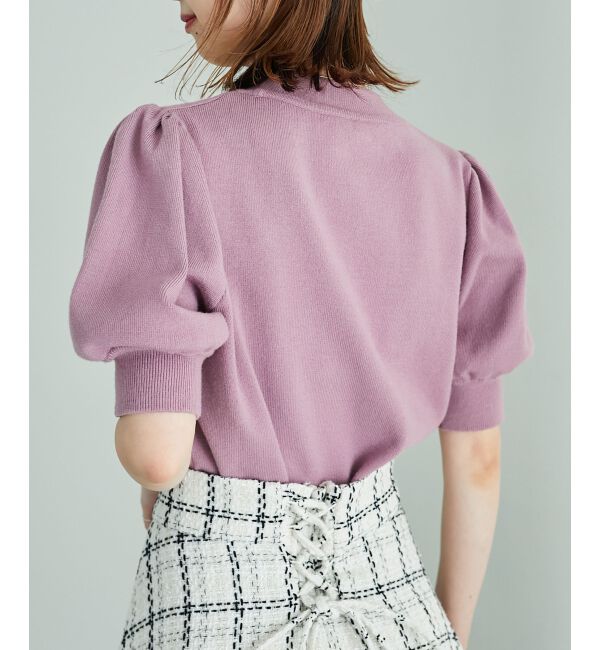 MAJESTICLEGON「パフスリーブニットプルオーバー」|ニット・セーター|