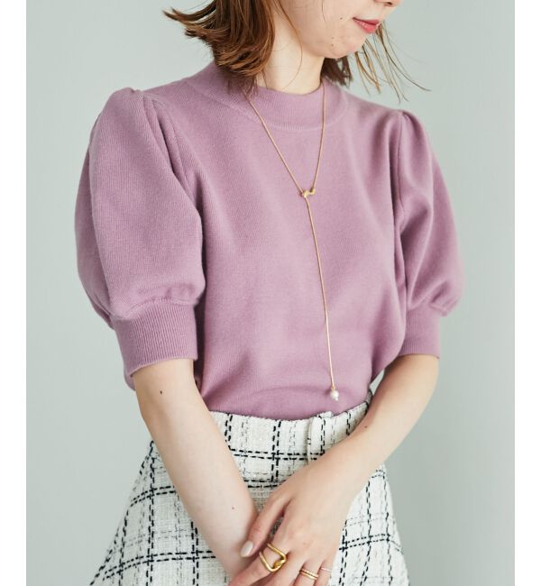 MAJESTICLEGON「パフスリーブニットプルオーバー」|ニット・セーター|