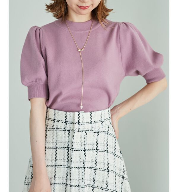 MAJESTICLEGON「パフスリーブニットプルオーバー」|ニット・セーター|