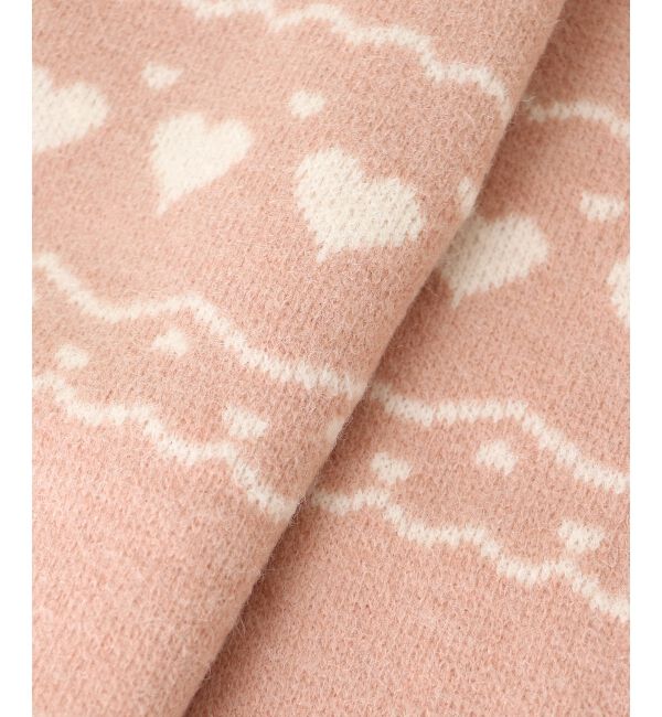 MAJESTICLEGON「ハートジャカードハーフジップニット」|ニット・セーター|