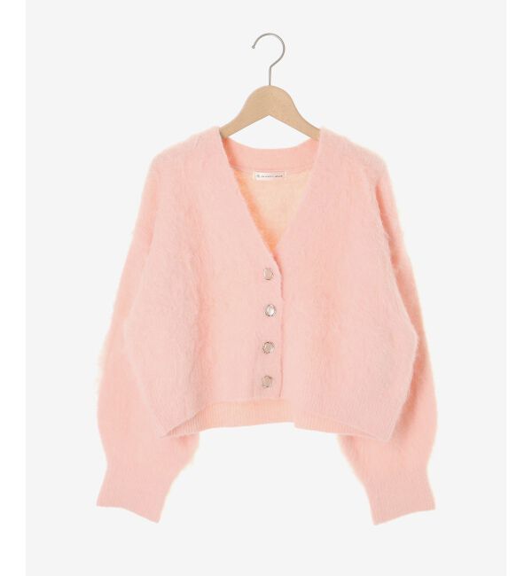  「ふわふわVネックショートカーデ」|カーディガン|