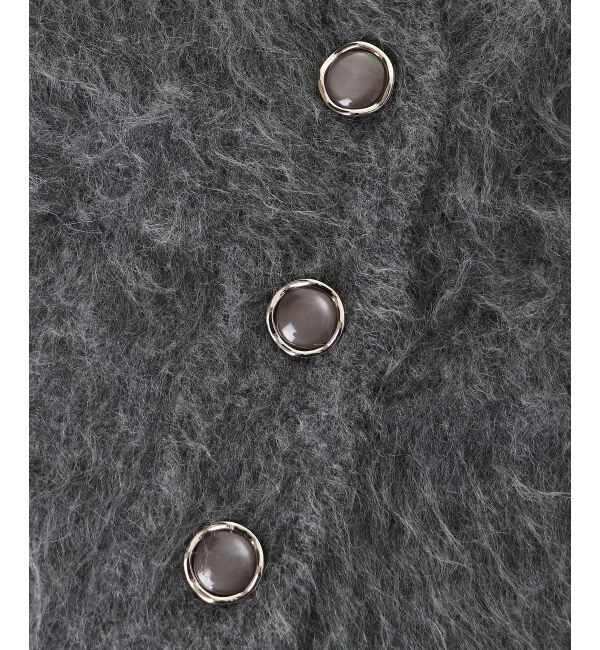  「ふわふわVネックショートカーデ」|カーディガン|