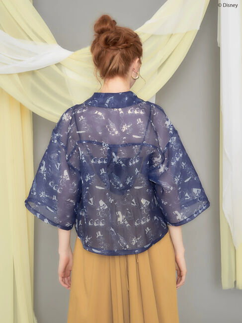 AMERICAN HOLIC「総柄シアーショート丈シャツ/Disney」|シャツ・ブラウス|