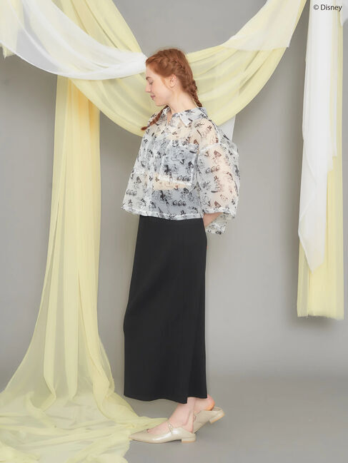 AMERICAN HOLIC「総柄シアーショート丈シャツ/Disney」|シャツ・ブラウス|