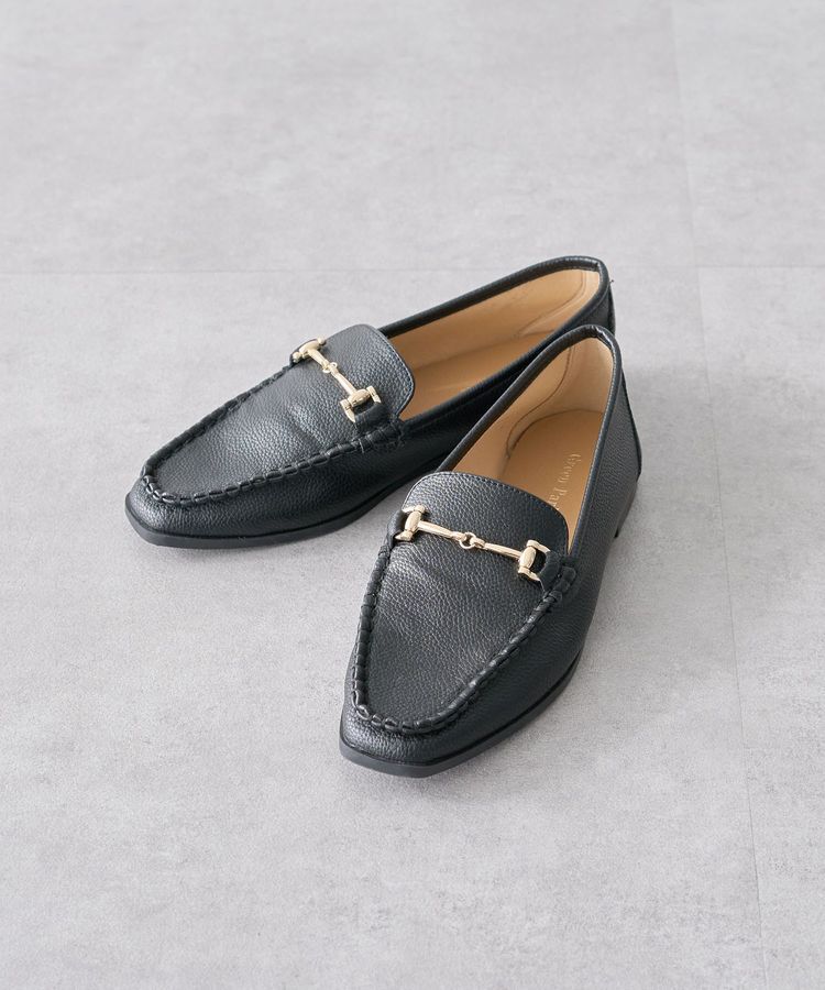 Green Parks「ソフトビットローファー」|ローファー|Black