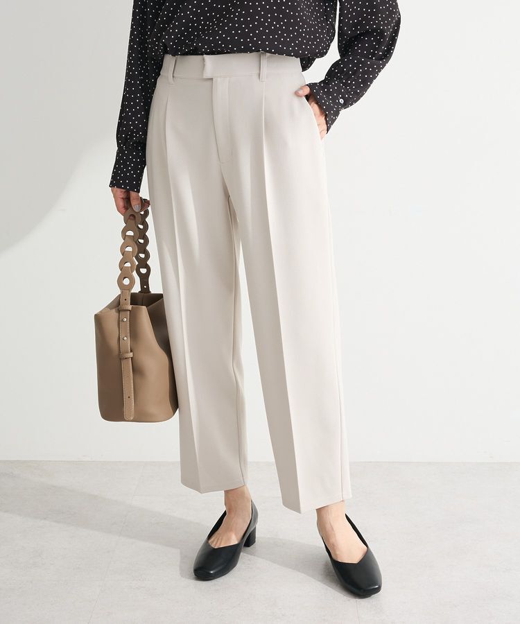 Green Parks「きれいシルエット接触冷感テーパードパンツ」|その他|Gray Beige