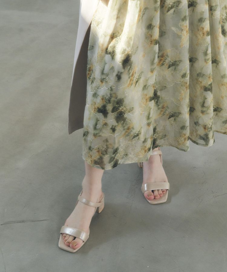 YECCA VECCA「バーストラップサンダル」|サンダル|Gold