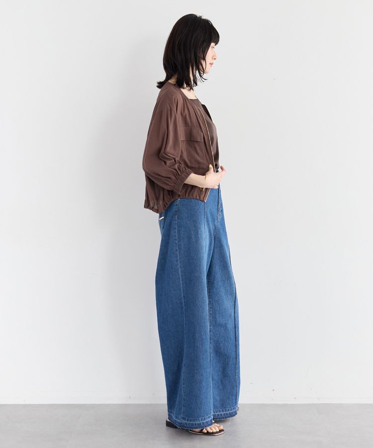 YECCA VECCA「ドライタッチシアーブルゾン」|ブルゾン・スタジャン|