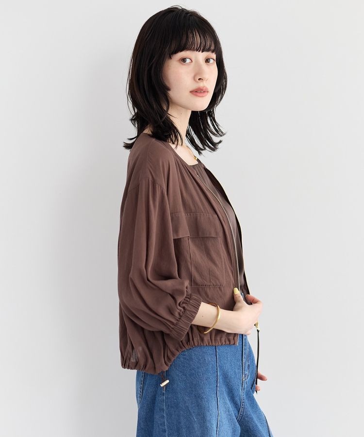 YECCA VECCA「ドライタッチシアーブルゾン」|ブルゾン・スタジャン|