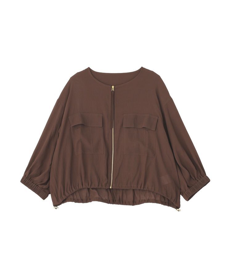 YECCA VECCA「ドライタッチシアーブルゾン」|ブルゾン・スタジャン|