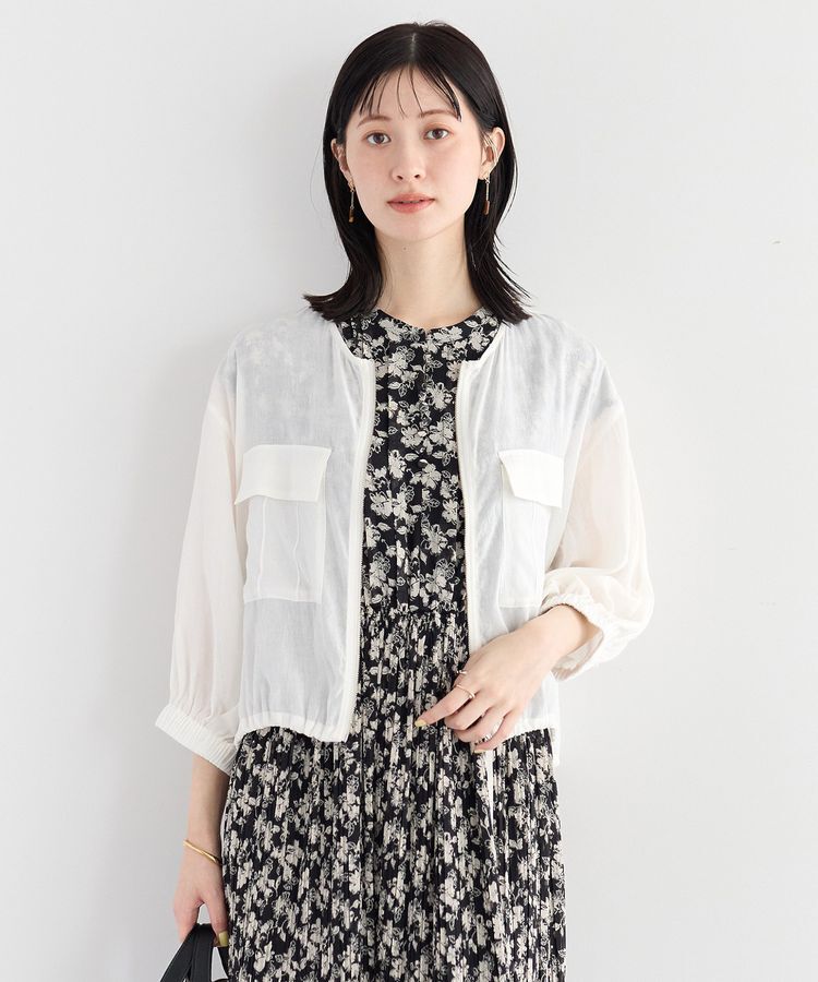 YECCA VECCA「ドライタッチシアーブルゾン」|ブルゾン・スタジャン|