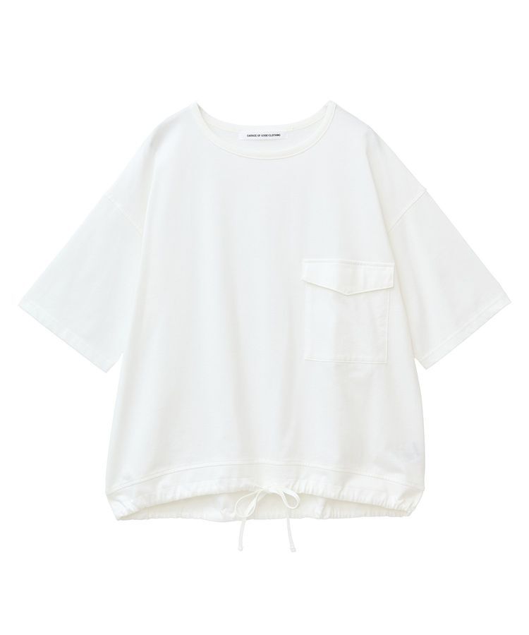 GARAGE OF GOOD CLOTHING「【日本製】6分袖裾ドロストプルオーバー」|Tシャツ・カットソー|