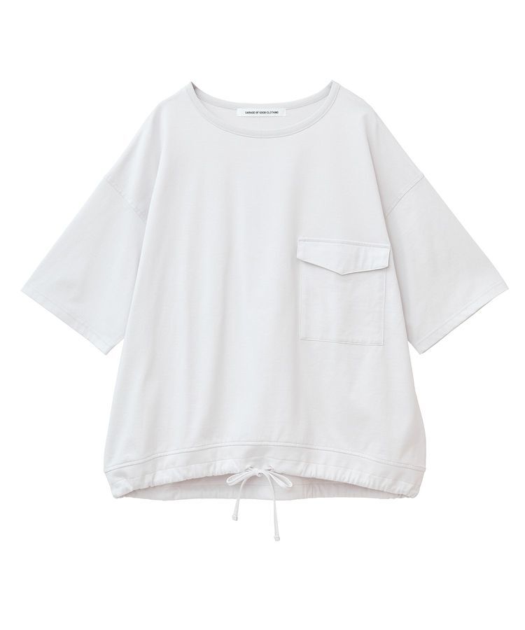 GARAGE OF GOOD CLOTHING「【日本製】6分袖裾ドロストプルオーバー」|Tシャツ・カットソー|