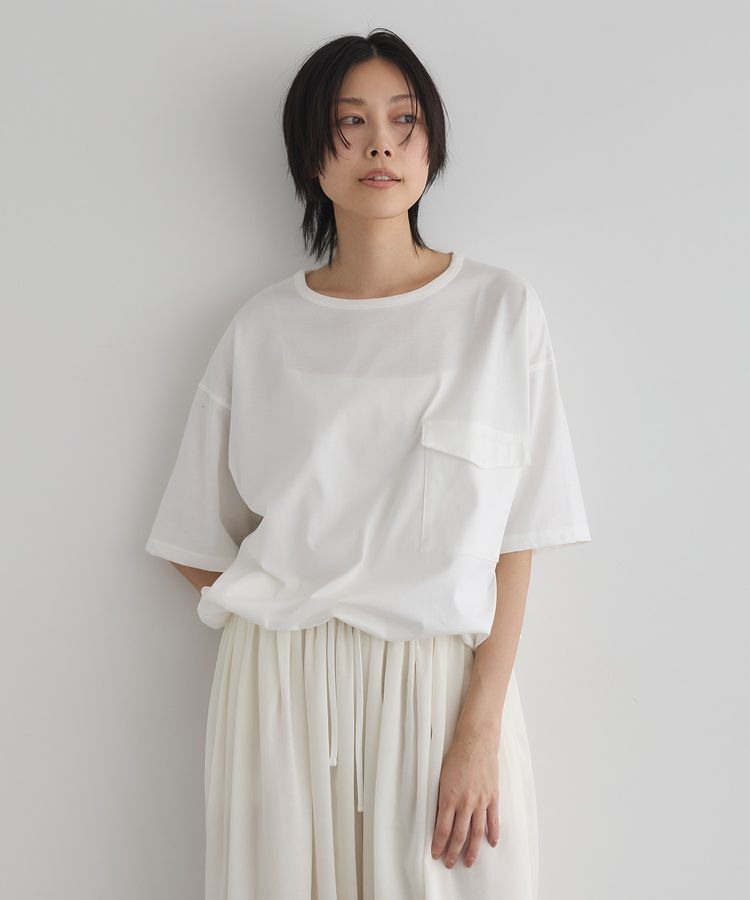 GARAGE OF GOOD CLOTHING「【日本製】6分袖裾ドロストプルオーバー」|Tシャツ・カットソー|