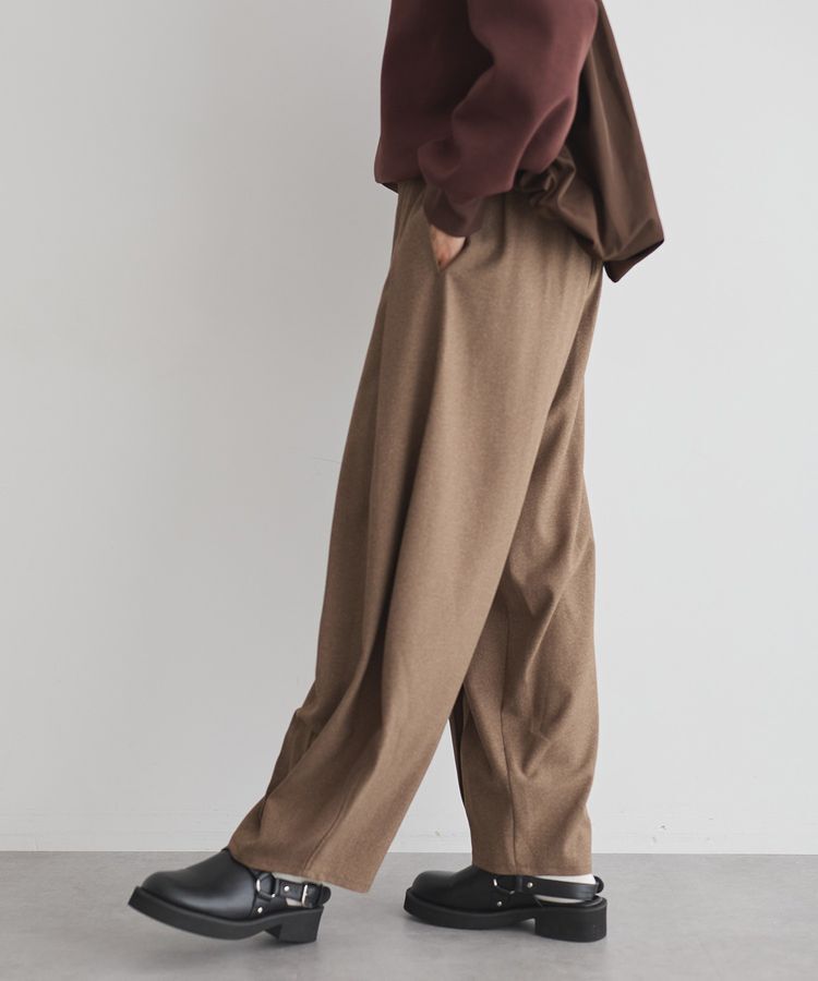 GARAGE OF GOOD CLOTHING「無地ウールライク裾タックバレルパンツ」|その他|