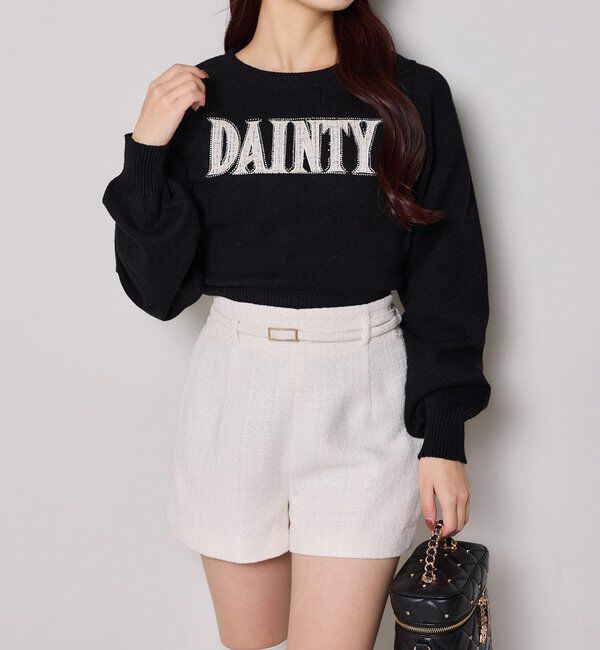  「キラキラロゴ入りアソートニット」|ニット・セーター|