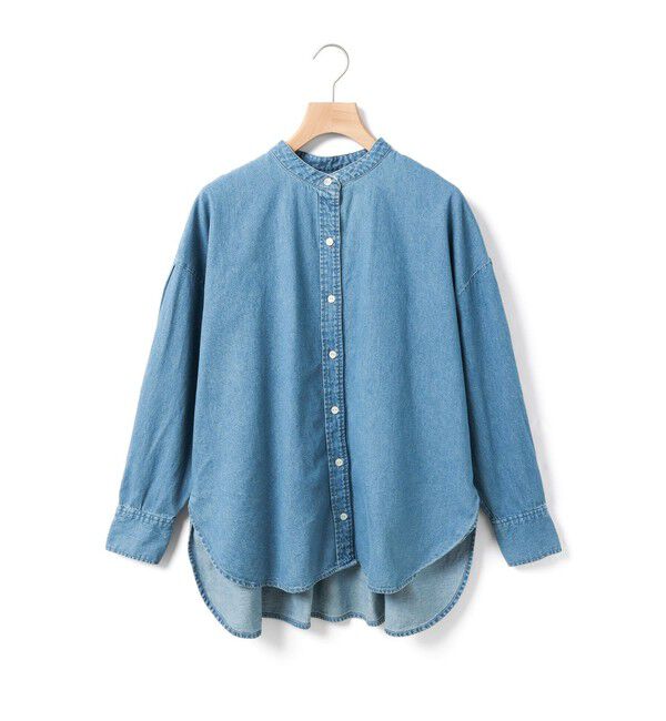 MidiUmi「MidiUmi タックスリーブデニムシャツ」|シャツ・ブラウス|ブリーチ