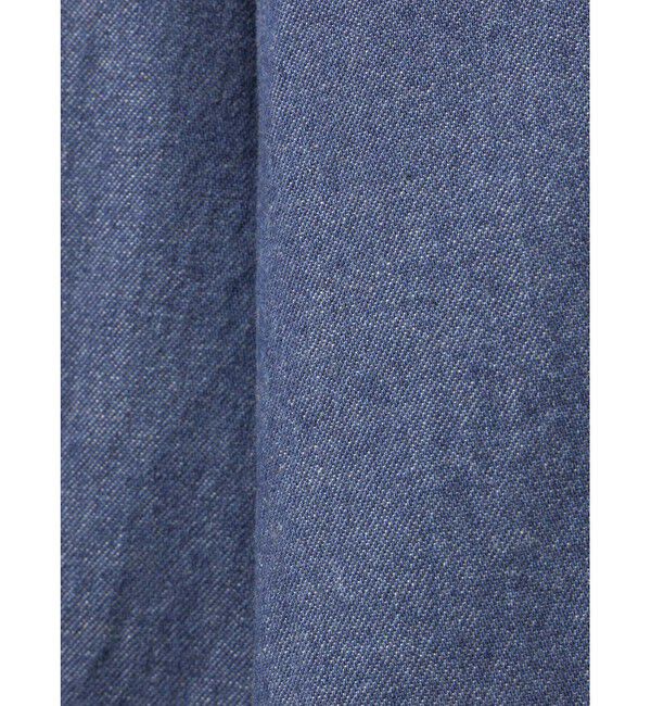 MidiUmi「MidiUmi タックスリーブデニムシャツ」|シャツ・ブラウス|