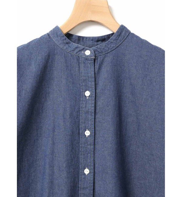 MidiUmi「MidiUmi タックスリーブデニムシャツ」|シャツ・ブラウス|