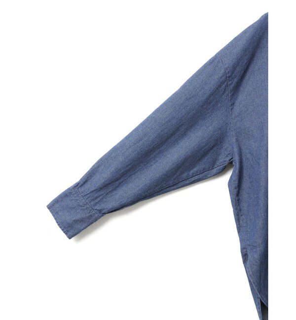 MidiUmi「MidiUmi タックスリーブデニムシャツ」|シャツ・ブラウス|