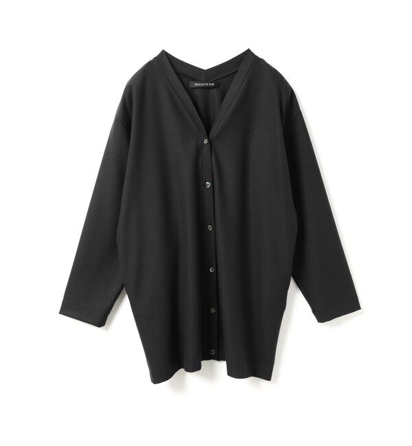 mizuiro ind「mizuiro ind Vネックカーディガン」|カーディガン|ブラック