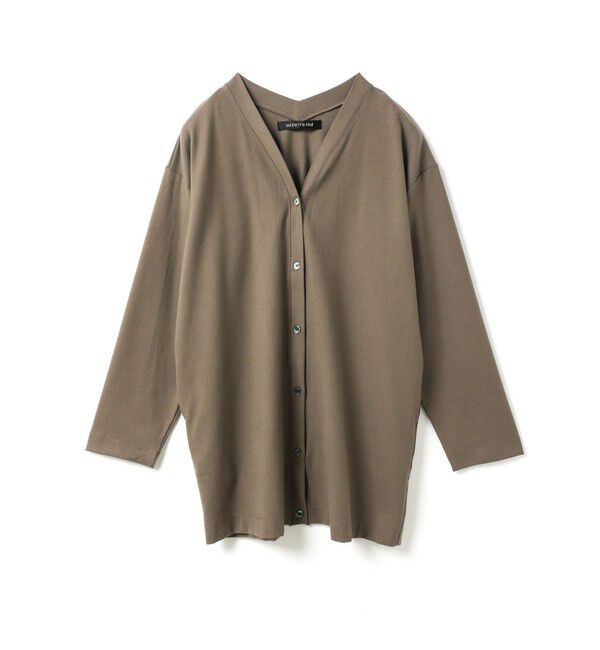 mizuiro ind「mizuiro ind Vネックカーディガン」|カーディガン|ブラウンA