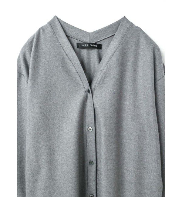 mizuiro ind「mizuiro ind Vネックカーディガン」|カーディガン|