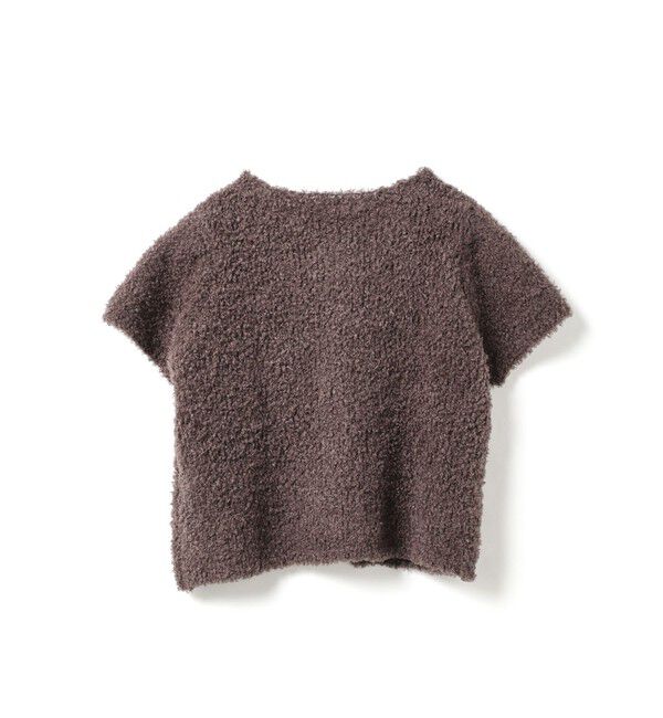 mizuiro ind「mizuiro ind ヘアリーヤーンフレンチスリーブカーディガン」|カーディガン|