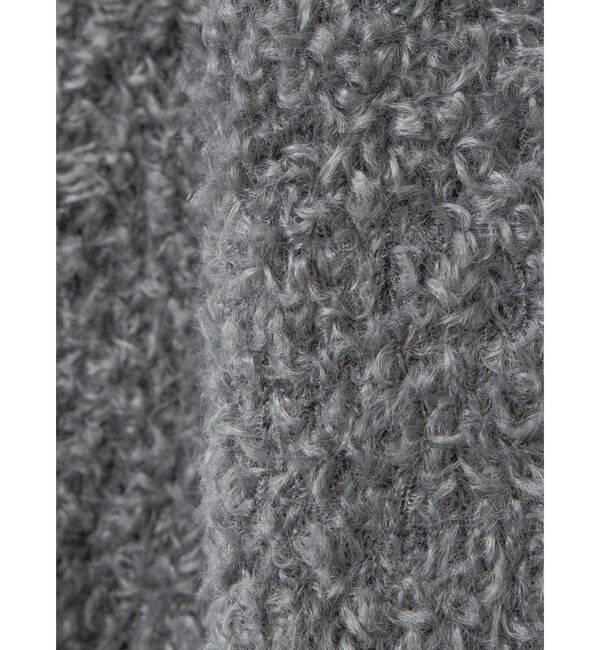 mizuiro ind「mizuiro ind ヘアリーヤーンフレンチスリーブカーディガン」|カーディガン|